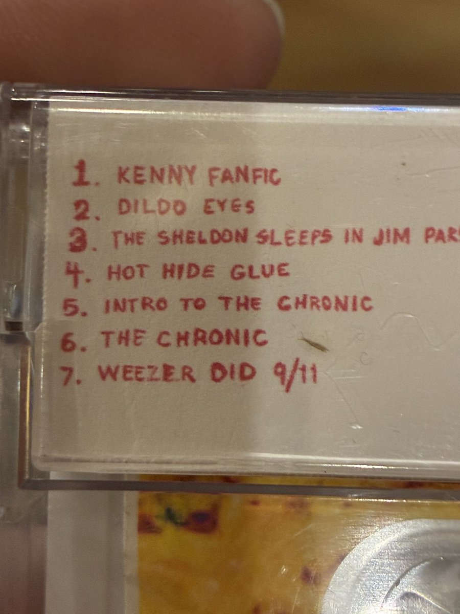 selectwario's tweet image. I found a bunch of indie music cassettes and track 7 on this one really caught me off guard