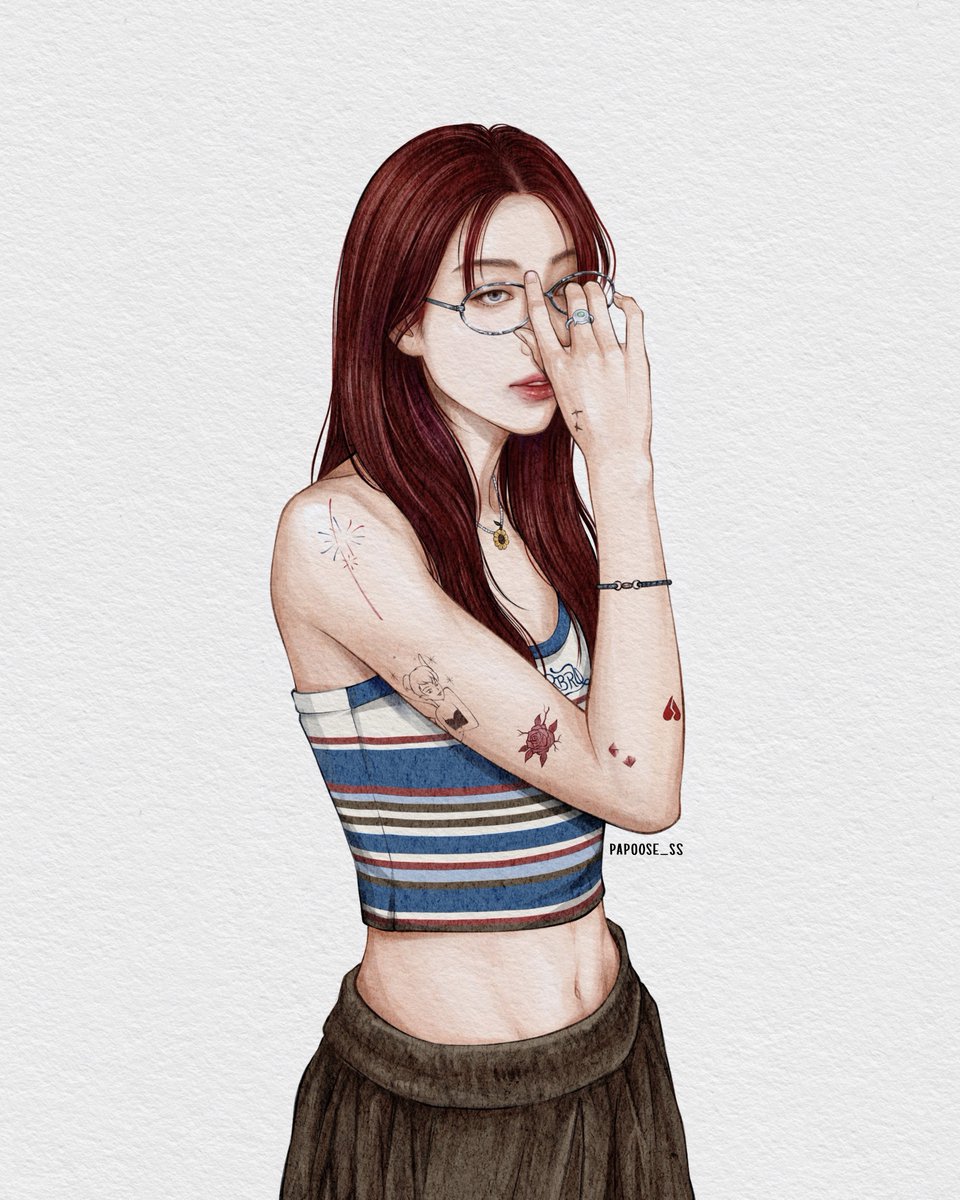 PAPOOSE_SS's tweet image. คนสวย ผมแดง ใส่แว่น แทททู 🥰

#Jorin4EVE