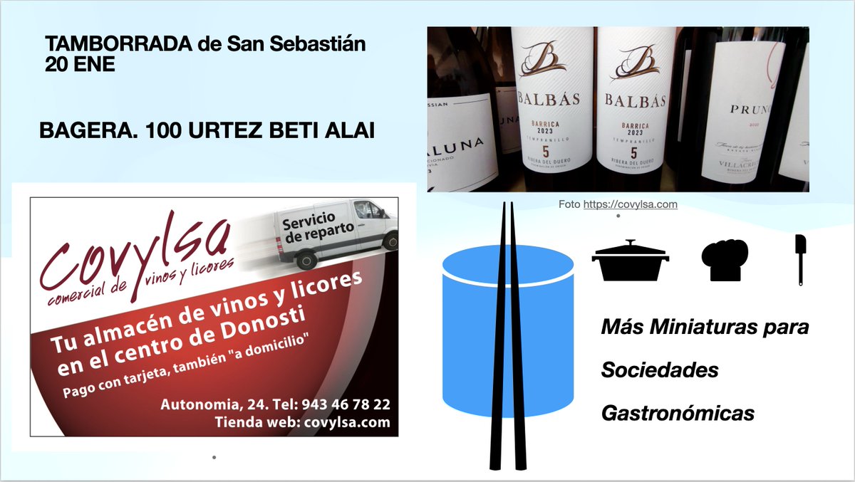 Donostia San Sebastián BAGERA! <a href="/CovylsaDonostia/">Covylsa Donostia</a> 

Barrica de Bodegas Balbás es un vino creado
siguiendo la tradición de la Ribera del Duero

"Color púrpura con destellos violetas. Presenta una capa alta.

Aromas de frutas negras como arándanos y moras, matices de frutas rojas