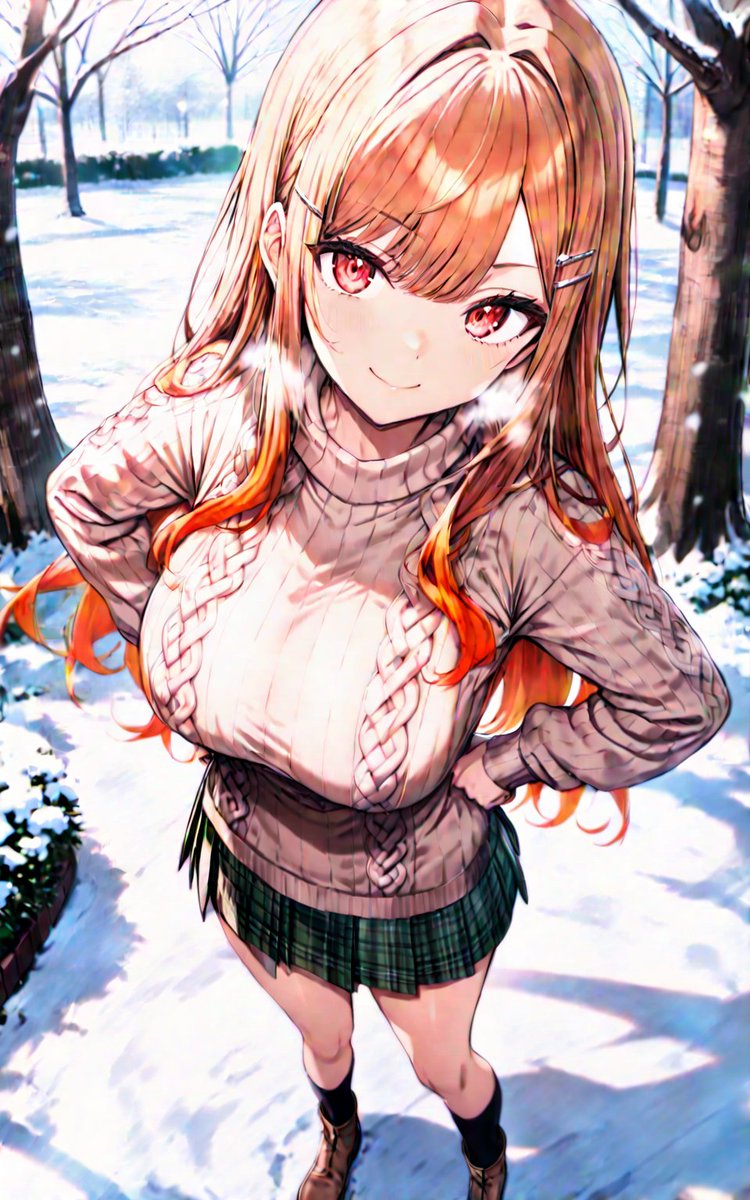 冬の莉々華 #Aiart #AIイラスト #AIchijoe