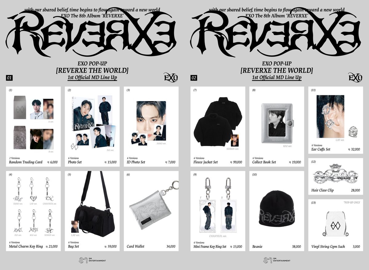 EXO POPUP [REVERXE THE WORLD] MD ポップアップのグッズ Qoo10にて