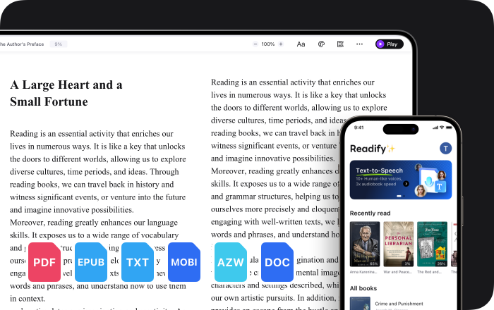 grgerwcwetwet's tweet image. 推荐一个完全免费的听书/阅读工具：Readify。
iOS、Android、网页端都能用，还有 Chrome 扩展
网站地址：readifyai.com

主打把 PDF/EPUB/TXT 和网页文章直接转成自然朗读，也能一键切纯阅读模式。最近更新包括：iOS 音色克隆（录一段话生成专属音色）、TXT AI…