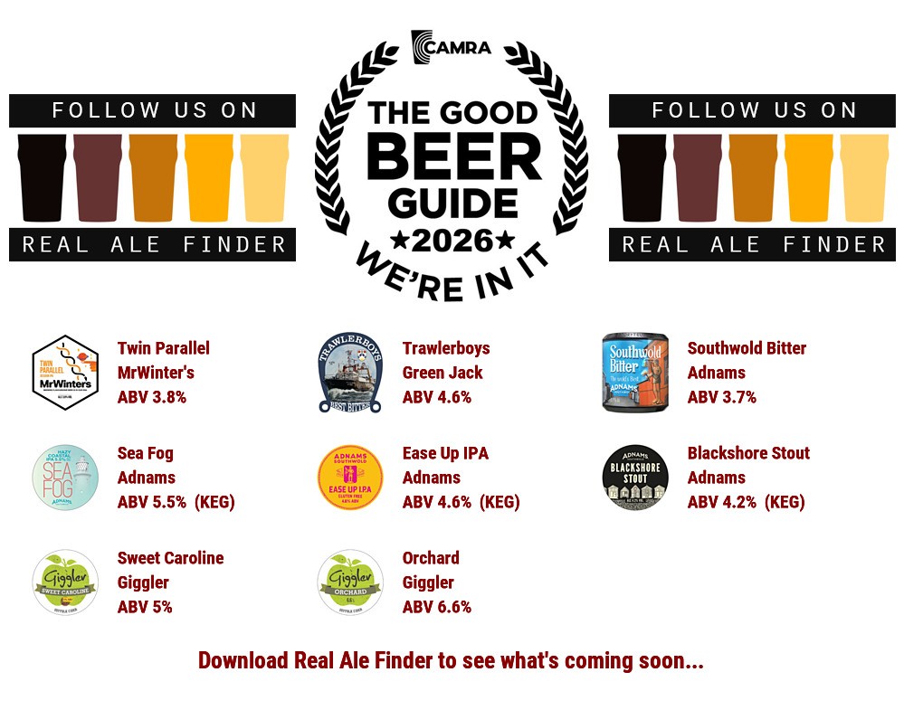 doughtagnan's tweet image. On the bar today! @WRacehorse with more lined up for the weekend. #cheers Beer Board: bit.ly/2uF0IM6

#goodbeerguide @CAMRA_Official @wintersbrewery @greenjackbrew @Adnams #GigglerCider @NESuffolkCAMRA
#RealAleFinder