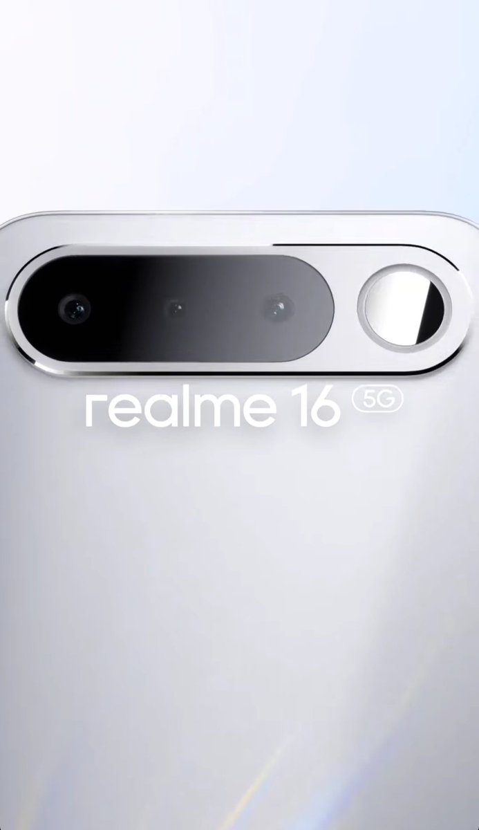 TechAlertNow's tweet image. realme 16 5G 🔥🧐
Sleek new camera design + premium finish!
#realme16 #realme #realme5G