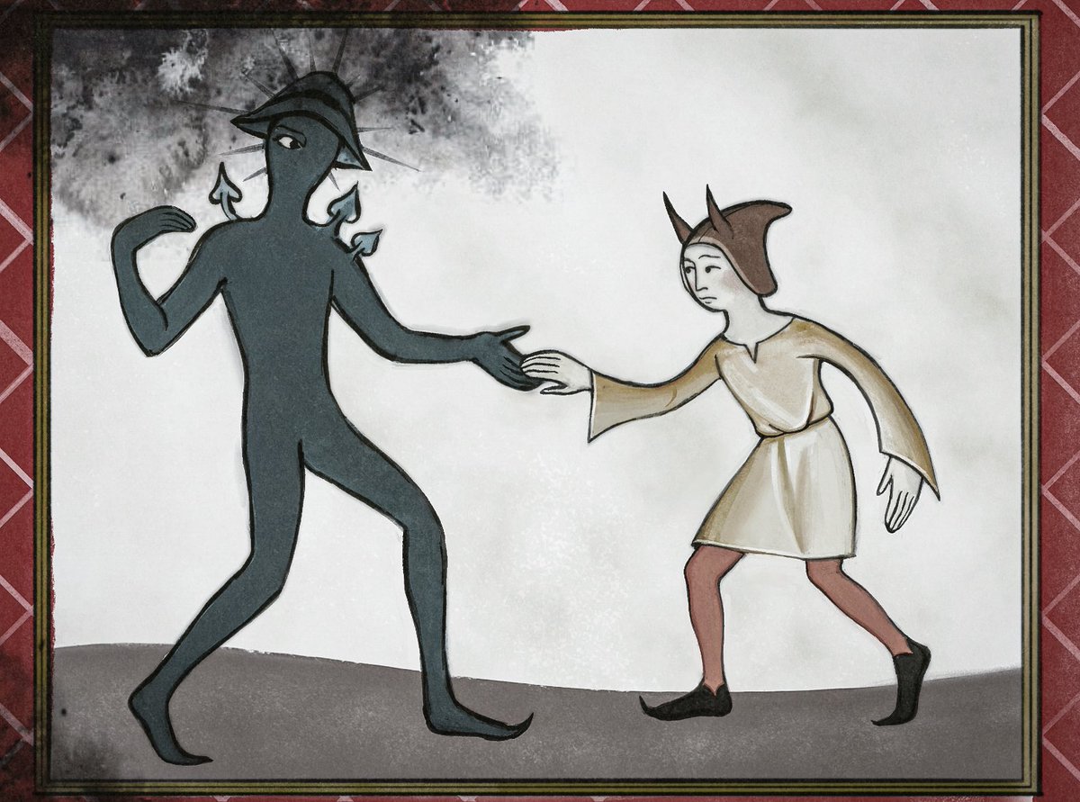 Some medieval style art I recently did for friends!

Do not make a deal with Silence🤫