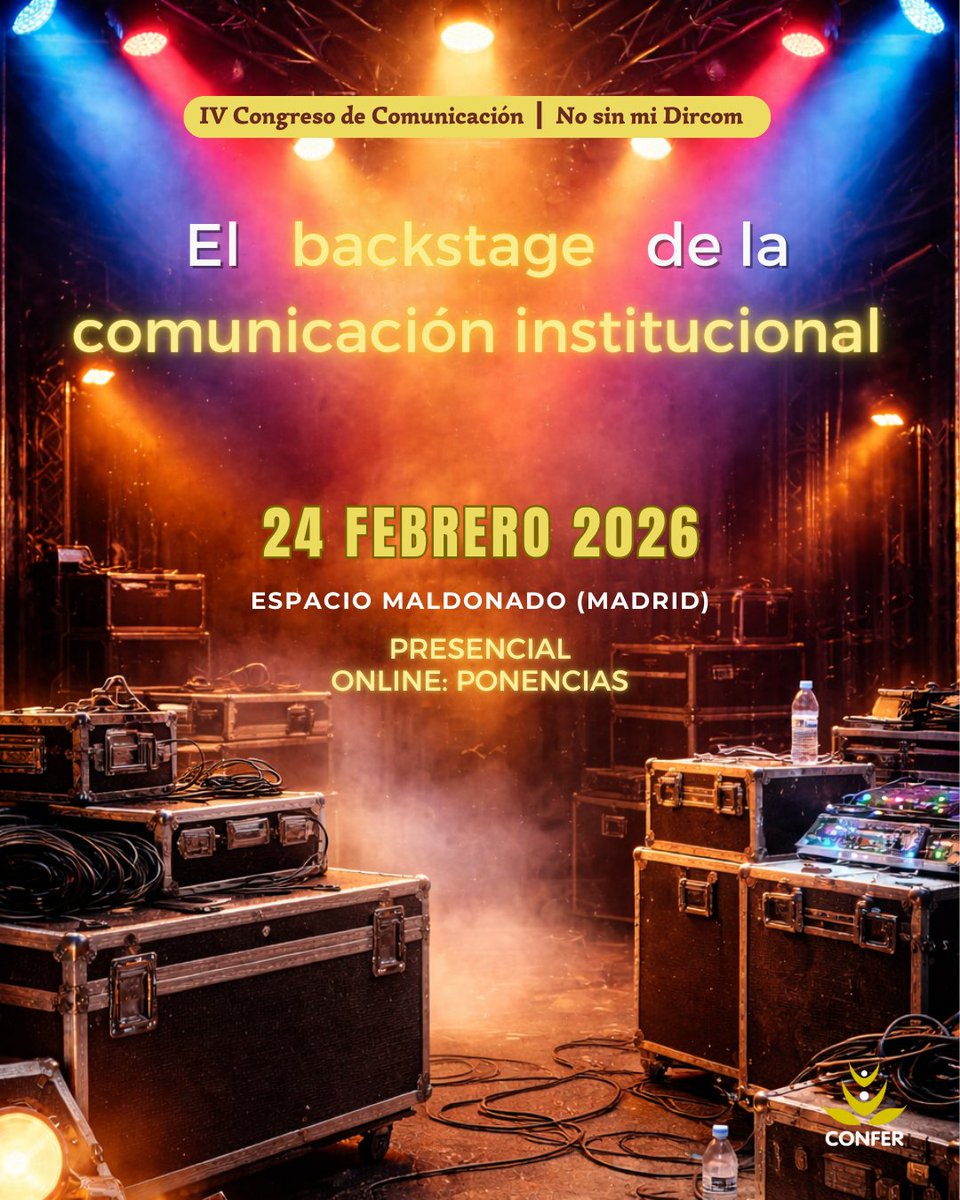MediosConfer's tweet image. 🟡 IV Congreso de Comunicación #NoSinMiDircom
👉 El #backstage de la comunicación institucional

🗓️ 24 de febrero
📍 Espacio Maldonado (@JesuitasESP) 

➕¡Apúntate ya! confer.es/noticias/iv-co…