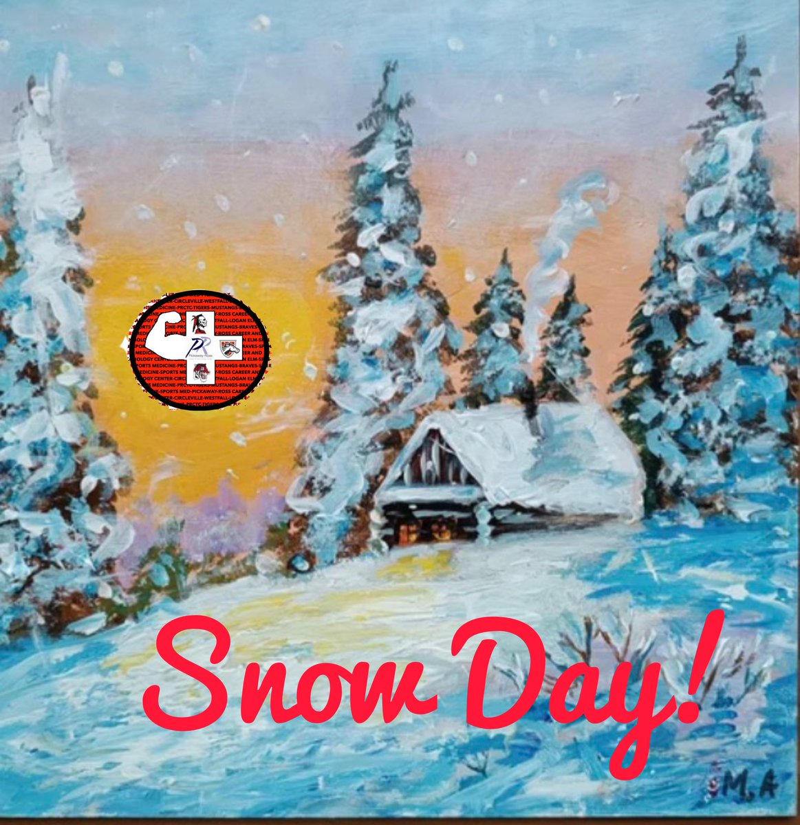 Sports Med canceled today due to inclement weather.