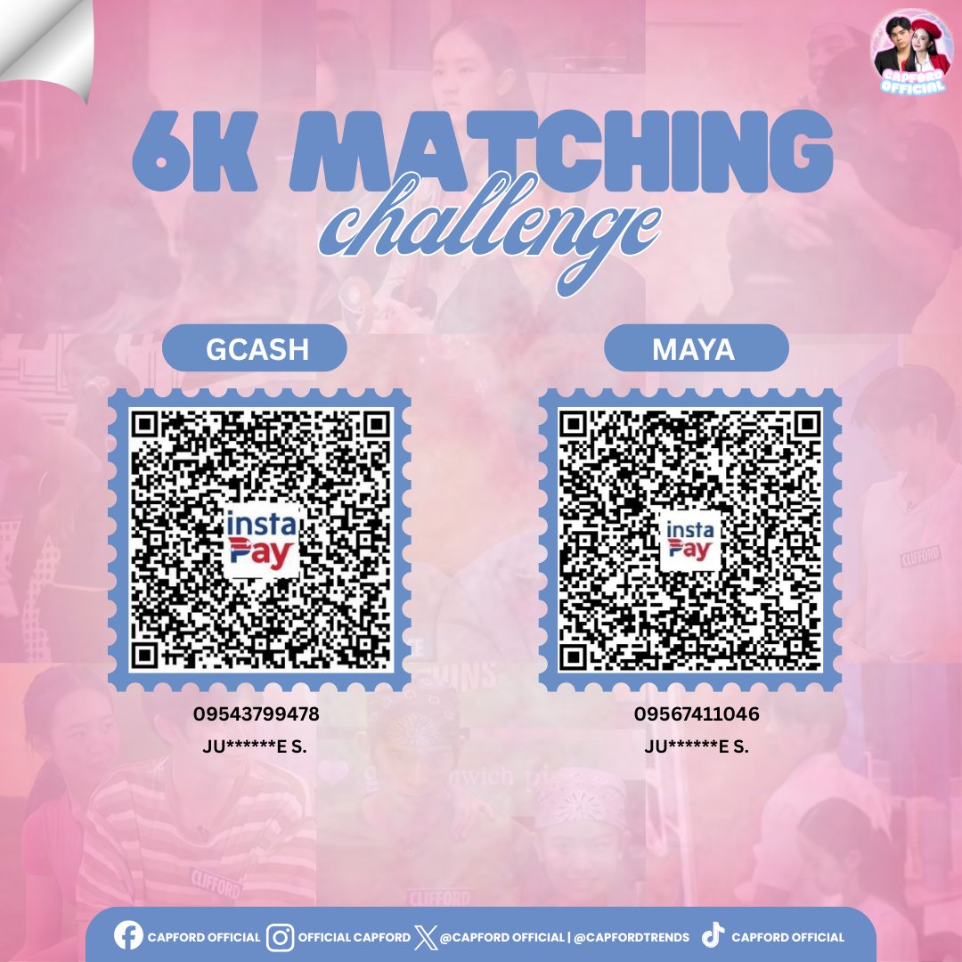 CapFordOFC's tweet image. 6K MATCHING CHALLENGE IS ON! 

Every peso you send will be matched—double the impact, double the support! 🙌
You can donate via GCash or Maya by scanning the QR codes above.

No amount is too small. Sama-sama nating abutin ang 6K para sa goal na ‘to.
Thank you for always showing…