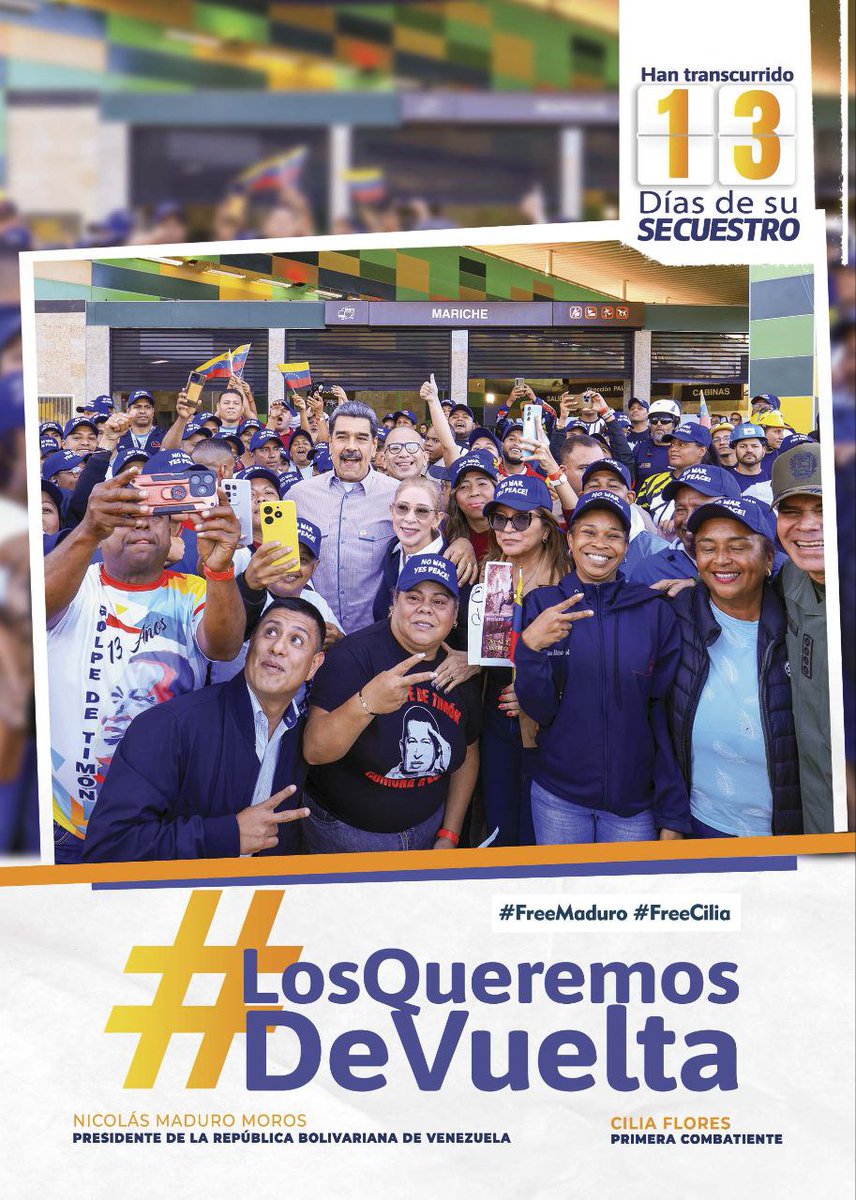 PartidoPSUV's tweet photo. #LosQueremosDeVuelta ❤️
@NicolasMaduro @ConCiliaFlores https://t.co/znB2WdOnA7