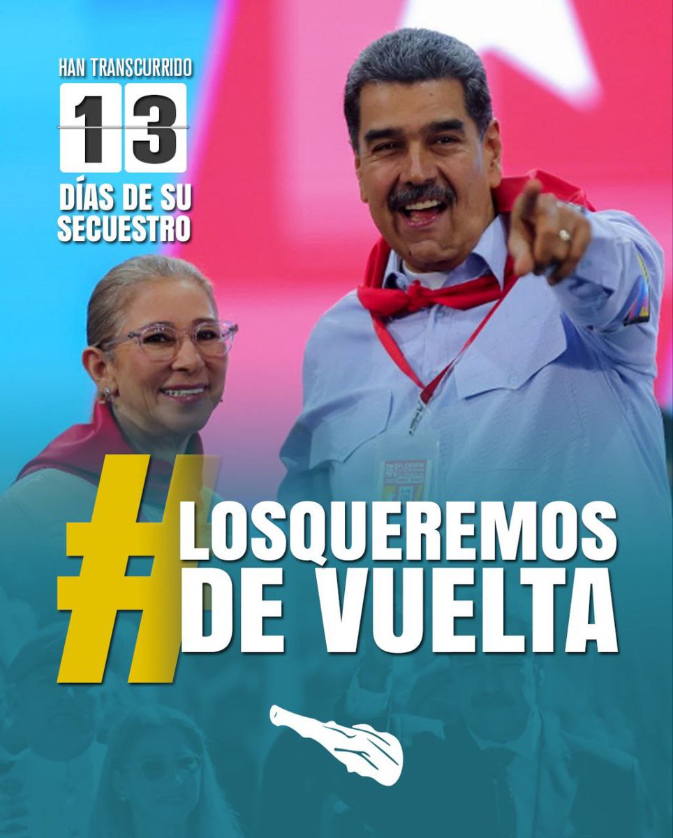 #PuebloLevantaLaCara | Venezuela no se rinde y exige su regreso 🇻🇪

<a href="/dcabellor/">Diosdado Cabello R</a> 

#15Ene