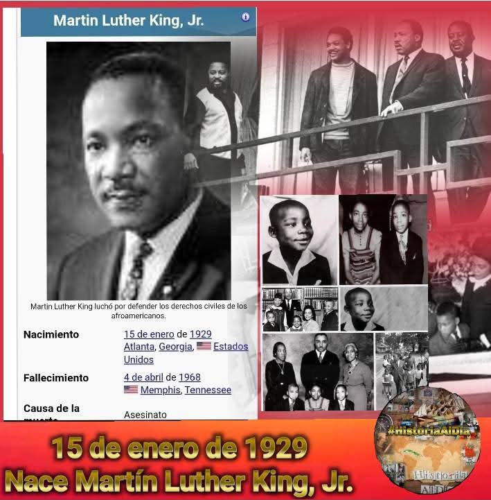 VidePvide's tweet photo. Tras las 👣 de la Historia 📝🇨🇺🗓
Comparte y Divulga la Historia
 Efemérides del 15 de enero.
👣Nace Jose Luis Tassende.
👣Nace Martín Luther King,Jr.
👣Manifestación por el ultraje del busto de Mella.
👣Día de la Ciencia Cubana. Felicidades 
#HistoriaAlDía #TitanesDeCorazón https://t.co/9PUTlDAWuI