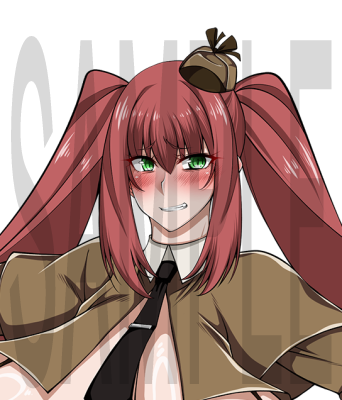 skebで描きました 依頼者様の指定した設定のオリジナルキャラです アメリカの田舎町に住んでる空気の読めないツンデレ若手刑事、または保安官補の少女
愛犬といっしょにトラブルを巻き起こしていくタイプ
別衣装で名探偵風のドスケベ衣装もあります 