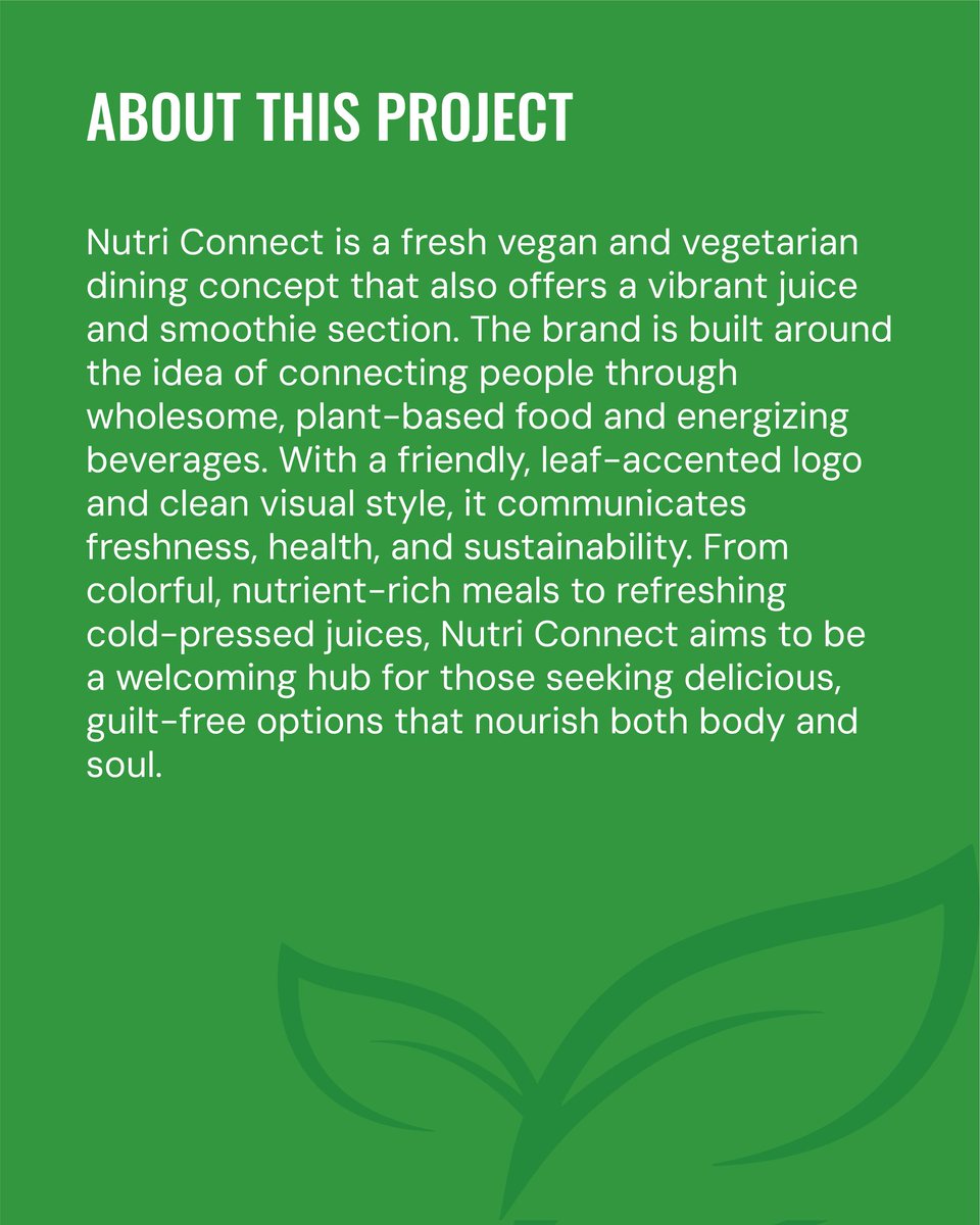 dluxcreative_'s tweet photo. After a long hiatus, DLUX is back with a brand new identity for Nutri Connect.
If you care about what you eat,
this one’s for you.
Wellness starts here.
Follow to see more. https://t.co/MbMk5eB79t