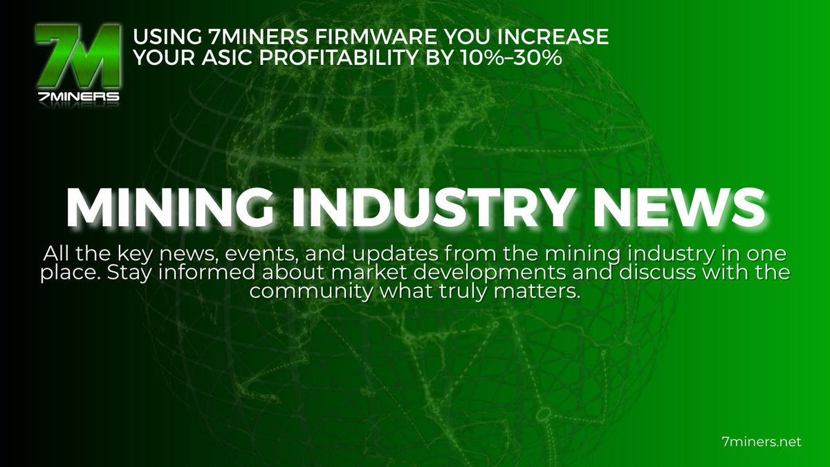 Great idea if you want to stay up to date with the latest news. 👏  Convenient, relevant, and a great way to hear opinions from other miners.  #miningnews #asic #ASIC #mining #Bitcoin