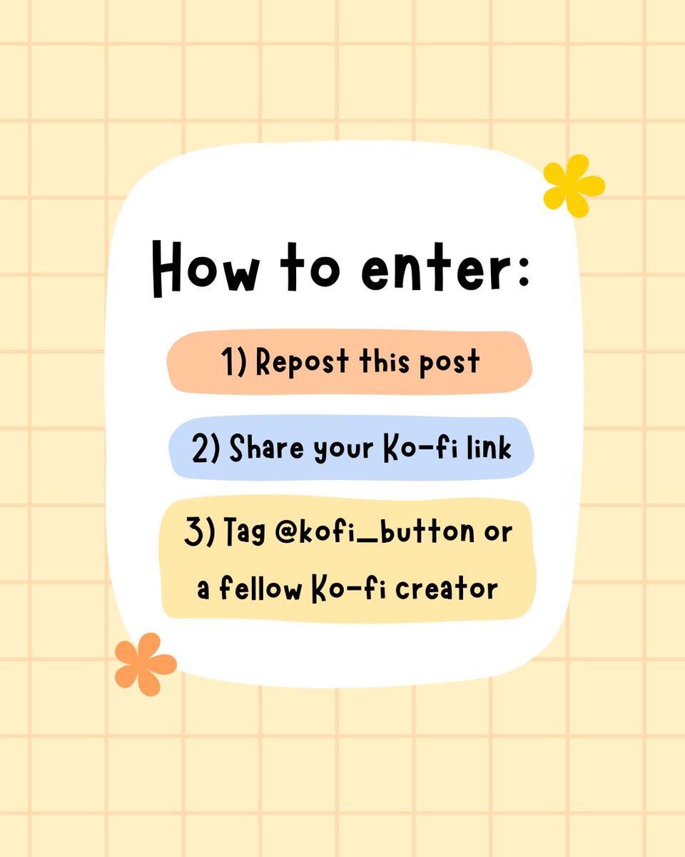 It's time for a giveaway and $100 is up for grabs 🎉

How to enter:
Repost this post 🔄️
Comment your Ko-fi link below 🗨️
Tag us or a fellow Ko-fi creator ❤️

1 winner will be chosen at random on Monday!