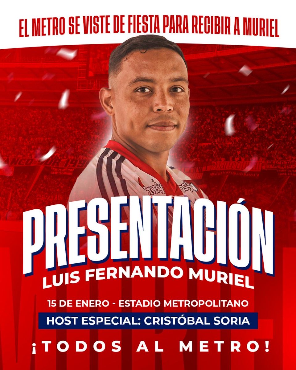 ¡QUE SEA UNA FIESTA! 🔥🦈  <a href="/Luisfmuriel09/">Luis Fernando Muriel Fruto</a> <a href="/cristobalsoria/">Cristóbal Soria</a> 
#VamosJunior