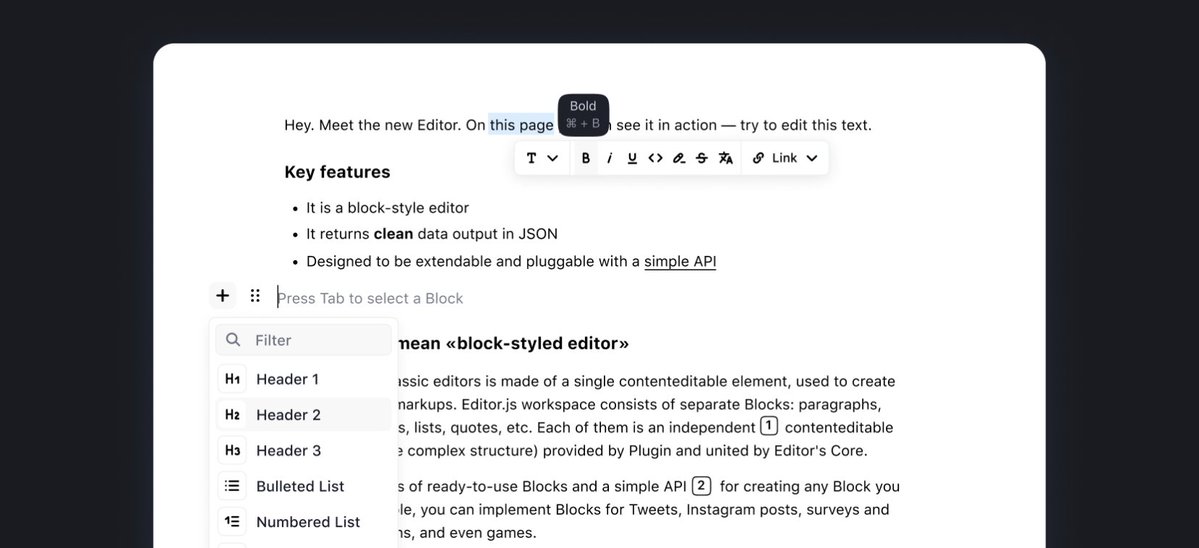 Editor.js : L'éditeur de contenu open source structuré par blocs mondary.design/2026/01/editor…