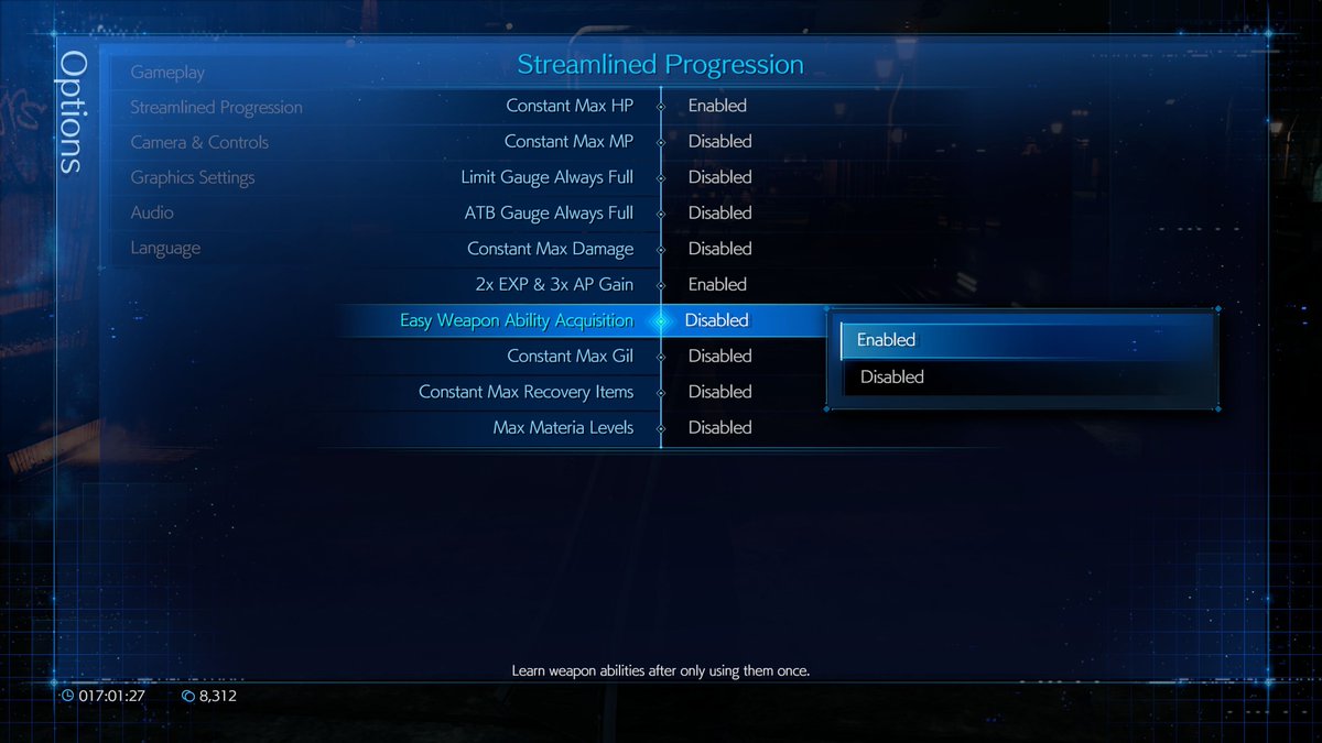 FF7 Remake Intergrade streamlined progression features will also come to PS5 and PC in a patch on Jan 22!

- HP is always full
- MP is always full
- Limit gauge is always full
- ATB gauge is always full
- Max Materia Levels
- 2x EXP and 3x AP Gain
- Damage dealt is always 9,999