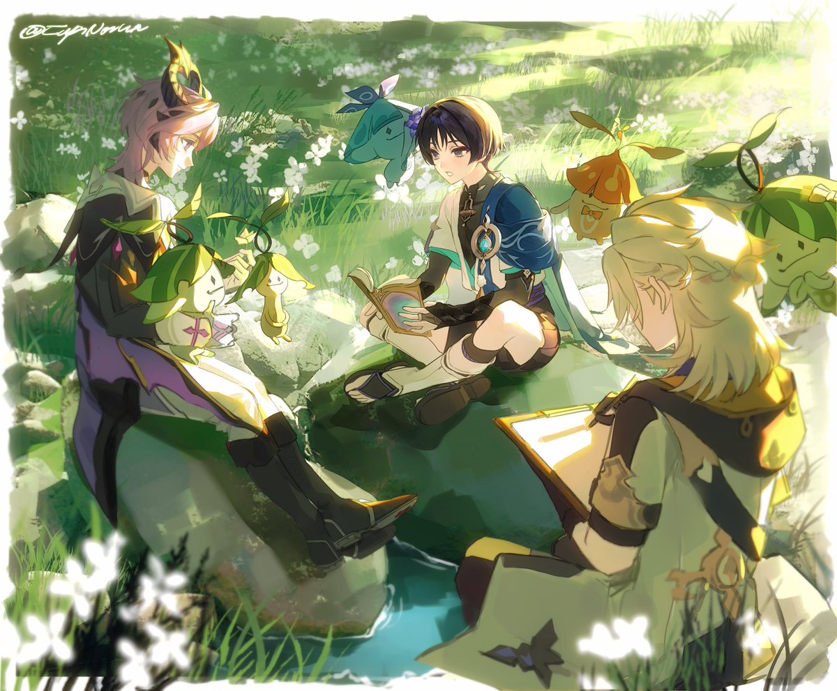 CNorkie's tweet image. A quiet afternoon😌☺️
#wanderer #ginshinimpact #scaramouche  #放浪者 #Durin #ドゥリン #GenshinImpact  #Albedo