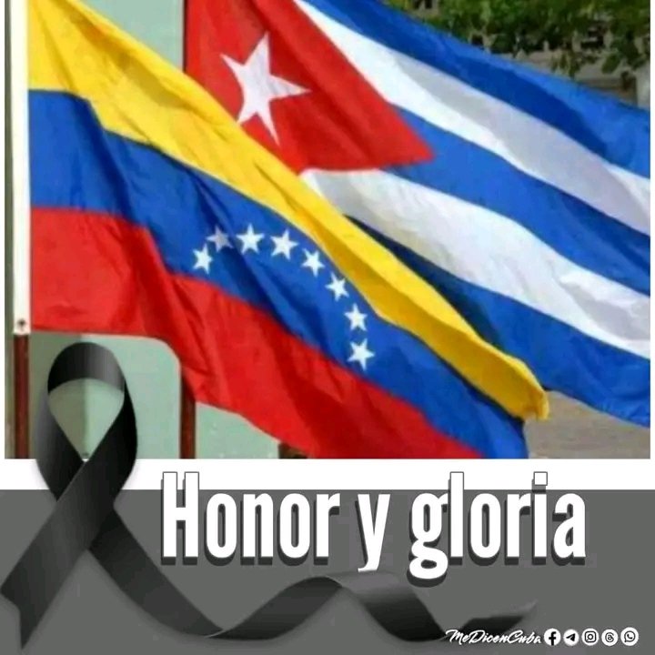 #HonorYGloria
#CubaNoEstaSola