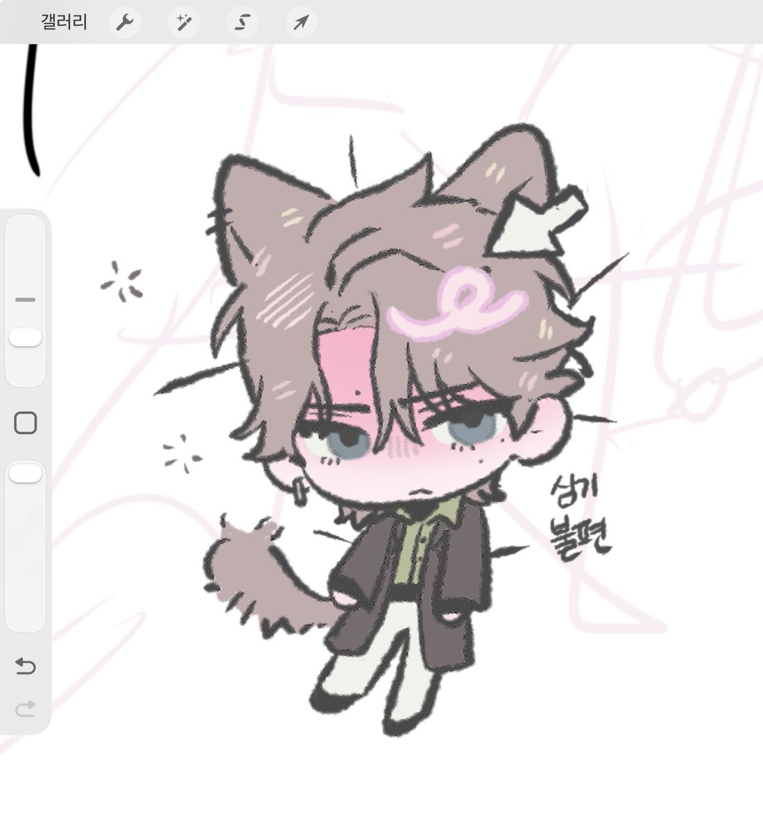 weucxa's tweet image. 커미하다 그린 고앵이