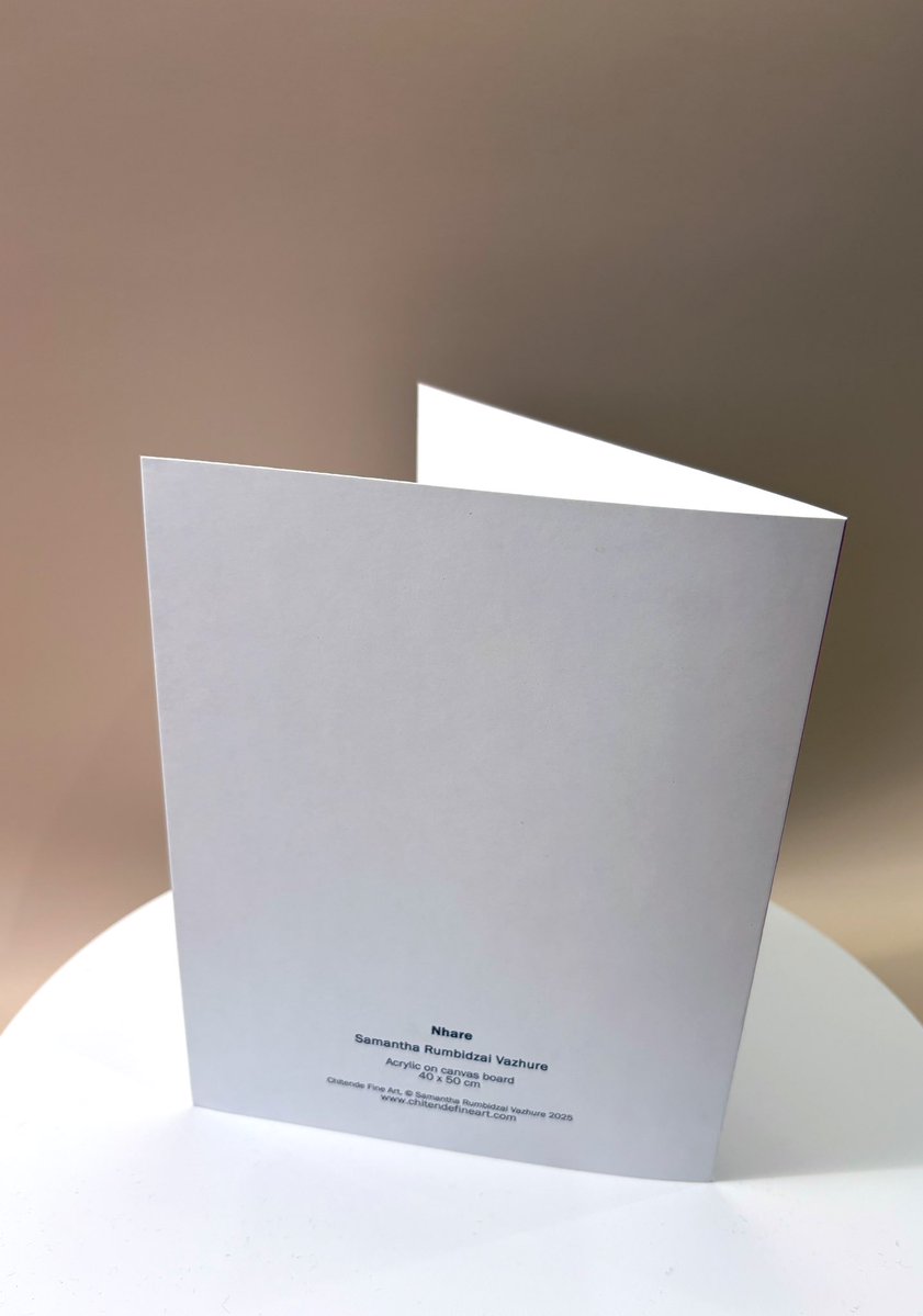 ChitendeFineArt's tweet image. Enjoy my painted artworks on high-quality greeting cards, left blank inside for your own personal message. Perfect for birthdays, special occasions, or as a small piece of art to keep or gift. Now available on Etsy - link in bio. Limited time offer - 20% off on £50 spend 💝