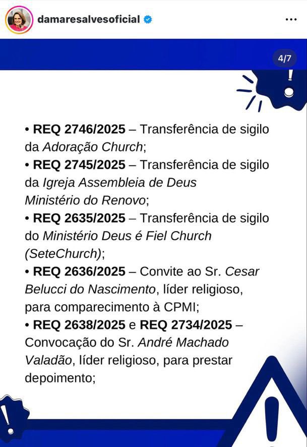 NP__Oficial's tweet image. 🚨 Veja l Damares divulga o nome das igrejas e pastores que estão envolvidas no desvio de dinheiro do INSS

Entre os citados, está o ultrabolsonarista pastor André Valadão