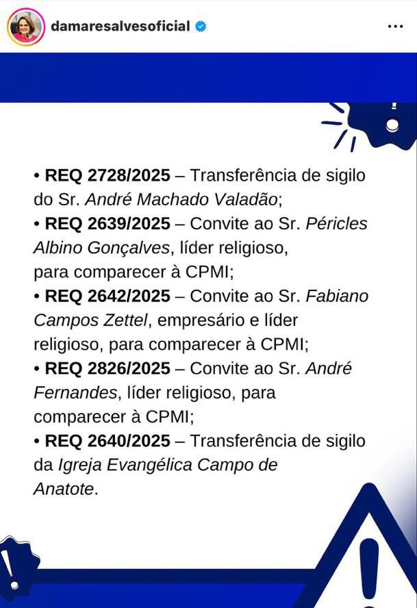 NP__Oficial's tweet image. 🚨 Veja l Damares divulga o nome das igrejas e pastores que estão envolvidas no desvio de dinheiro do INSS

Entre os citados, está o ultrabolsonarista pastor André Valadão