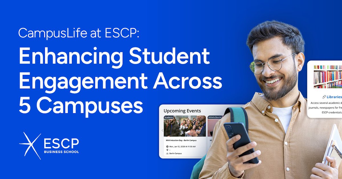 ESCP Business School needed a seamless, consistent experience for students rotating between five campuses. The result? A unified platform that’s driving engagement.

Explore the full ESCP story: hubs.la/Q03-XkZk0

#StudentEngagement #HigherEd  #CampusGroups
