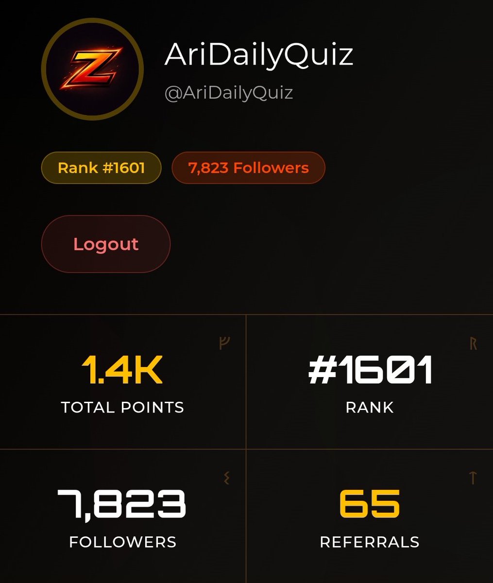 AriDailyQuiz's tweet image. Points below 1k? Engage ASAP for a @Zetarium_ boost ⚡

How to engage?
👉 Drop comments
➡️ Repost &amp;amp; Like

2026's biggest airdrop loading...