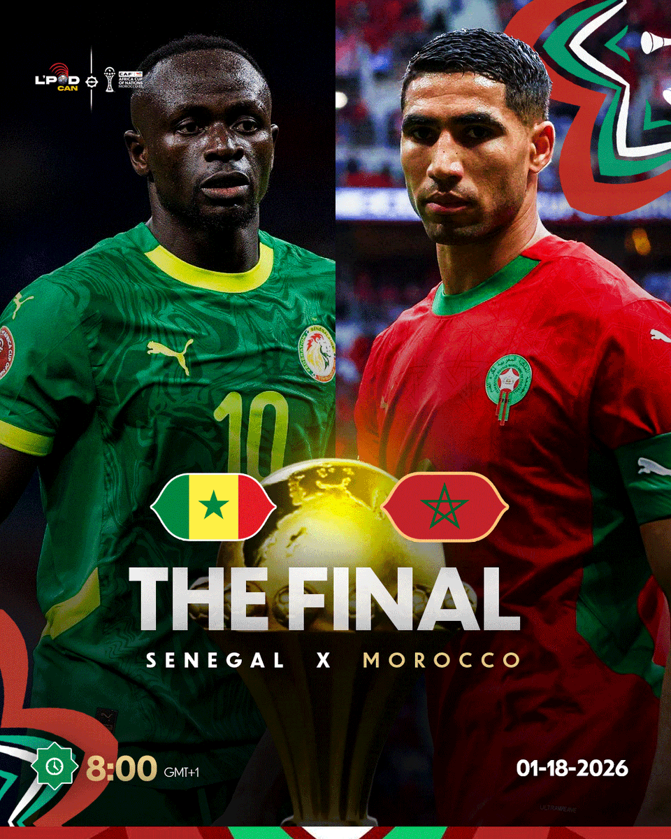 LPodcan's tweet image. THE BIG FINAL 🏆🇸🇳 ⚔🇲🇦.