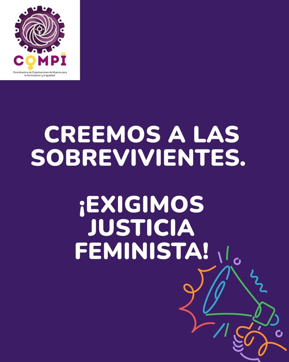 CoordinaCOMPI's tweet image. ❌ La violencia sexual no desaparece por fama ni por poder.

En 2026, COMPI exige justicia y la visibilización de todas las víctimas. Que la fama no proteja a los agresores. 

💜 Creemos a las sobrevivientes.

🔗 elpais.com/sociedad/2026-…

#JusticiaFeminista #NoALaImpunidad #COMPI