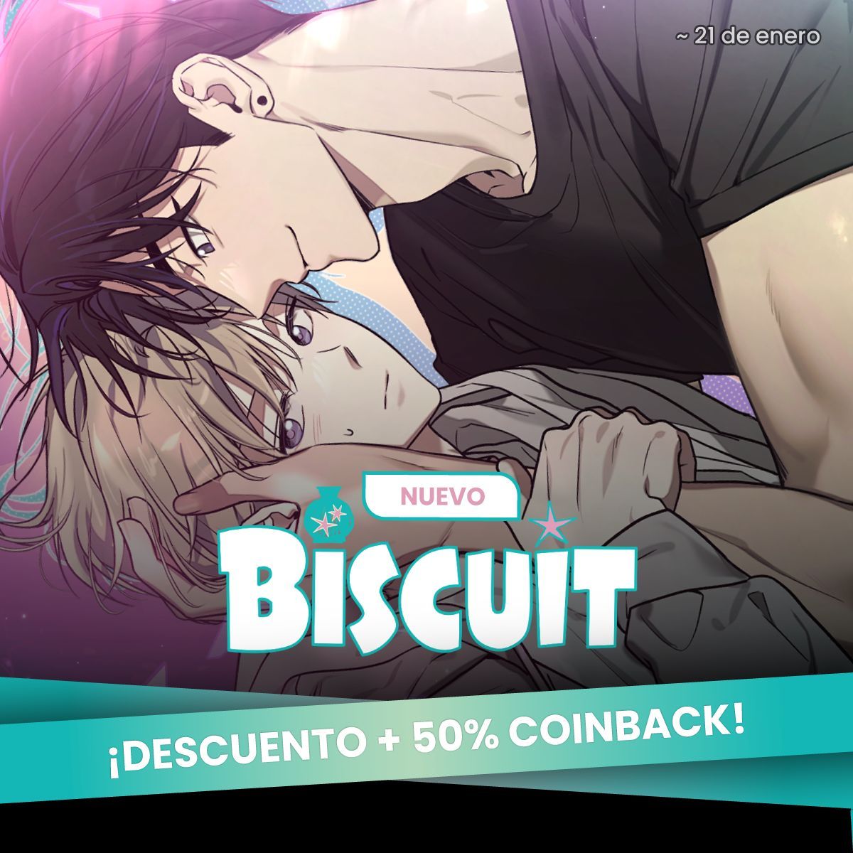 Lezhin_ES's tweet image. El control nunca fue tan dulce… 🍪🔥
Biscuit llega con descuento + 50% coinback.

❤️‍🔥buff.ly/yHxY6z3 

#Estreno #Descuento #CoinBack #LezhinES