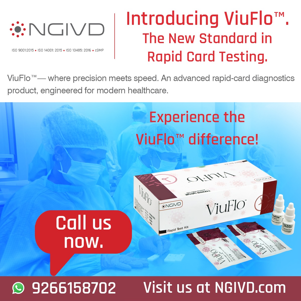ngivd_'s tweet image. 🔬 𝐈𝐧𝐭𝐫𝐨𝐝𝐮𝐜𝐢𝐧𝐠 𝐕𝐢𝐮𝐅𝐥𝐨™ – The New Standard in Rapid Card Testing
an advanced rapid-card diagnostic solution engineered for modern healthcare needs.
📞 9266158702
🌐 NGIVD.com

#DiagnosticLab #MedicalDistributor #HealthcareSupplyChain #MedTech