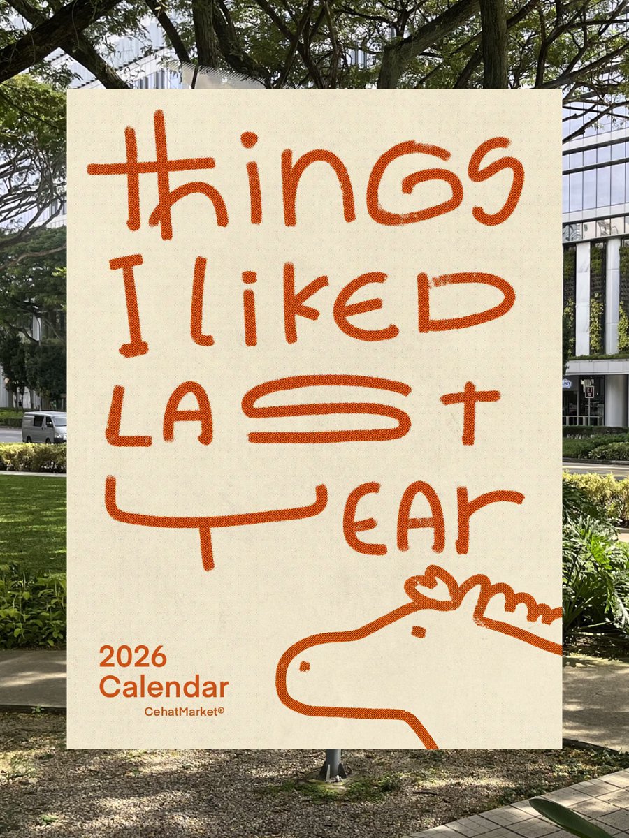 CehatMarket's tweet image. 2026 Calendar by CehatMarket

🍐🧶📒♨️🌀

🔗 drive.google.com/file/d/1nkXUwK…

[like rt to use – personal use only]