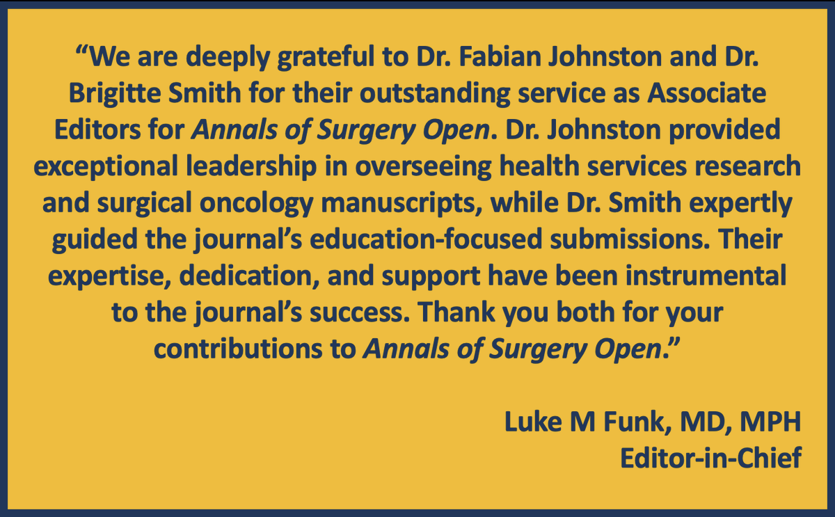 Annals of Surgery Open tweet media