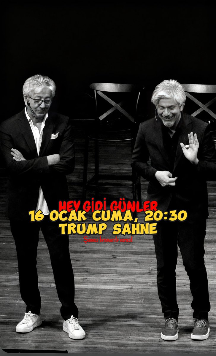 Hey Gidi Günler biletleri için tıklayınız🎭🎤

biyoo.link/uygur-gosteri