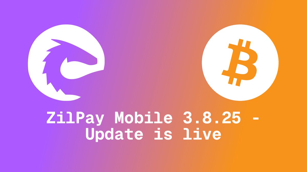 ZilPay Mobile 3.8.25 — Bitcoin Update Features: Full Bitcoin network  integration. Support bitcoin address: -BIP86 (Taproot) -BIP84 (Native SegWit)  -BIP49 (SegWit) -BIP44 (Legacy) Bug Fixes: Widget Lifecycle. Transaction  Stability. Gas Fee Display.