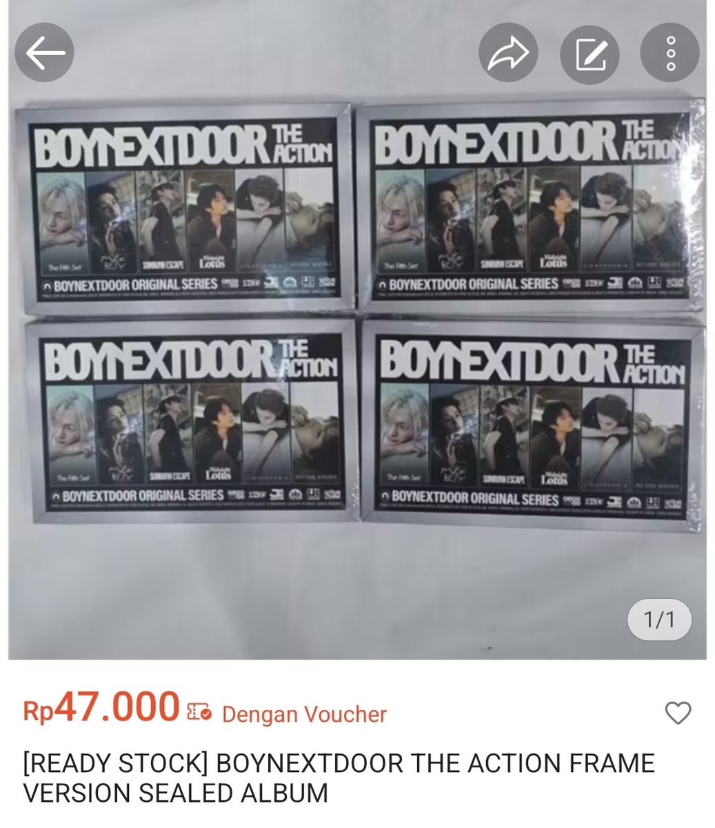 leevhani's tweet image. #1Dsell
yukk album frame nya lagi dapet voucher shopee nih jadi 47k aja loh kapan lagiiii☝️😔

co hari ini di kirim langsung besokk~
s.shopee.co.id/6fb2kkr4Ra
