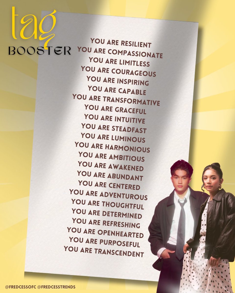 𝙏𝘼𝙂 𝘽𝙊𝙊𝙎𝙏𝙀𝙍 𝙁𝙄𝙑𝙀!

Time to light up the feed—FREDCESS deserves the spotlight!

Drop five hundred replies, boost the tags, and let’s rocket #FredCess to  the top of the timeline! 

ICESSayaw NI FRED