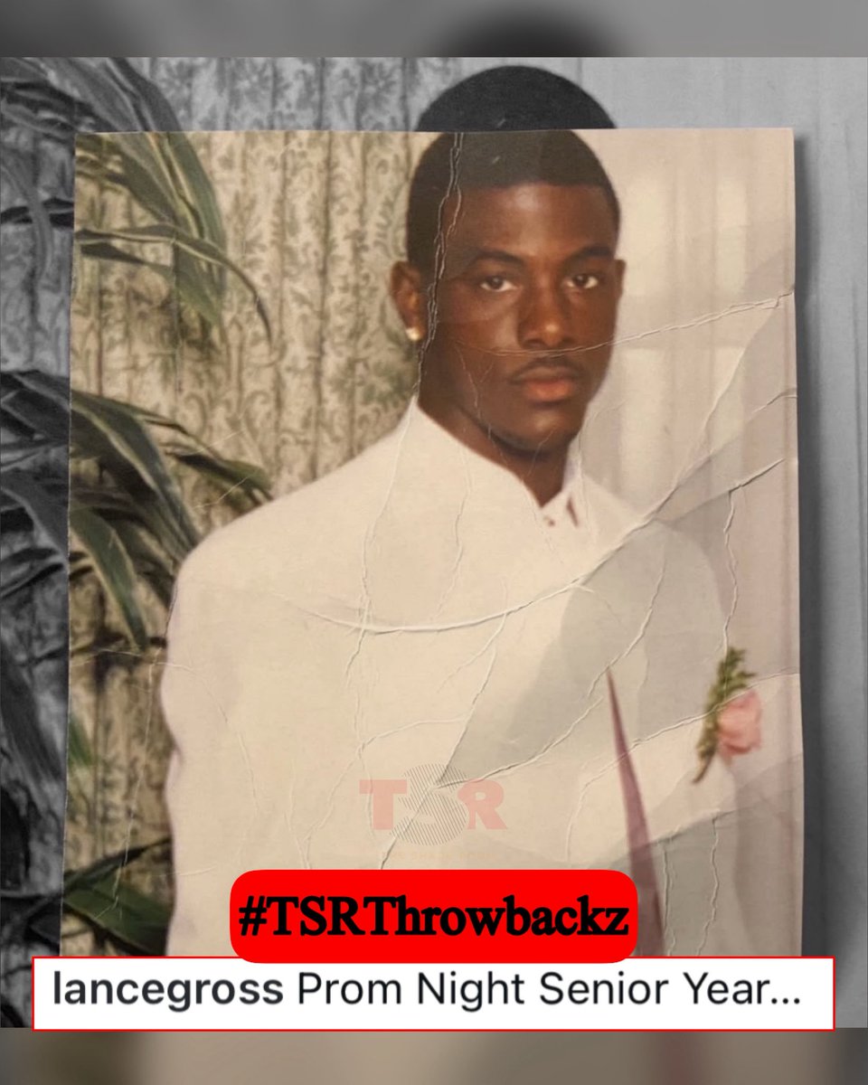 TheShadeRoom's tweet image. Lance Gross shares a throwback pic from his senior prom. 📸 

(✍🏾: #TSRStaffLG)