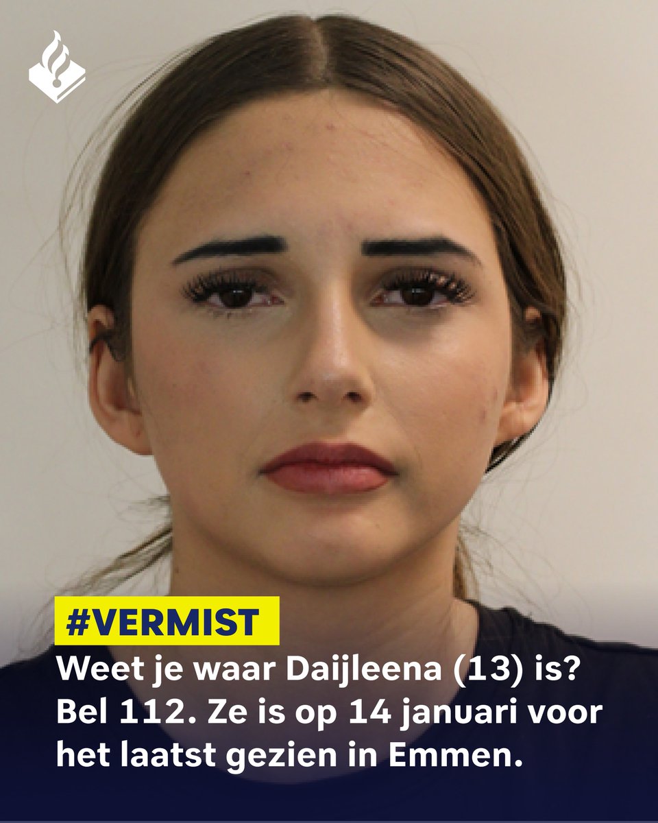 Vermissing 13-jarige Daijleena in Emmen