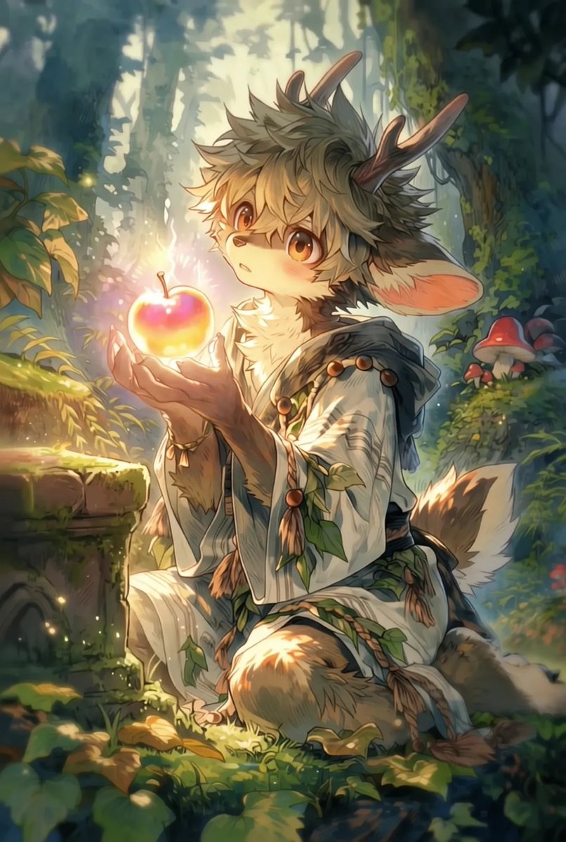 wanjumiao65535's tweet image. 黄金の林檎と奇跡