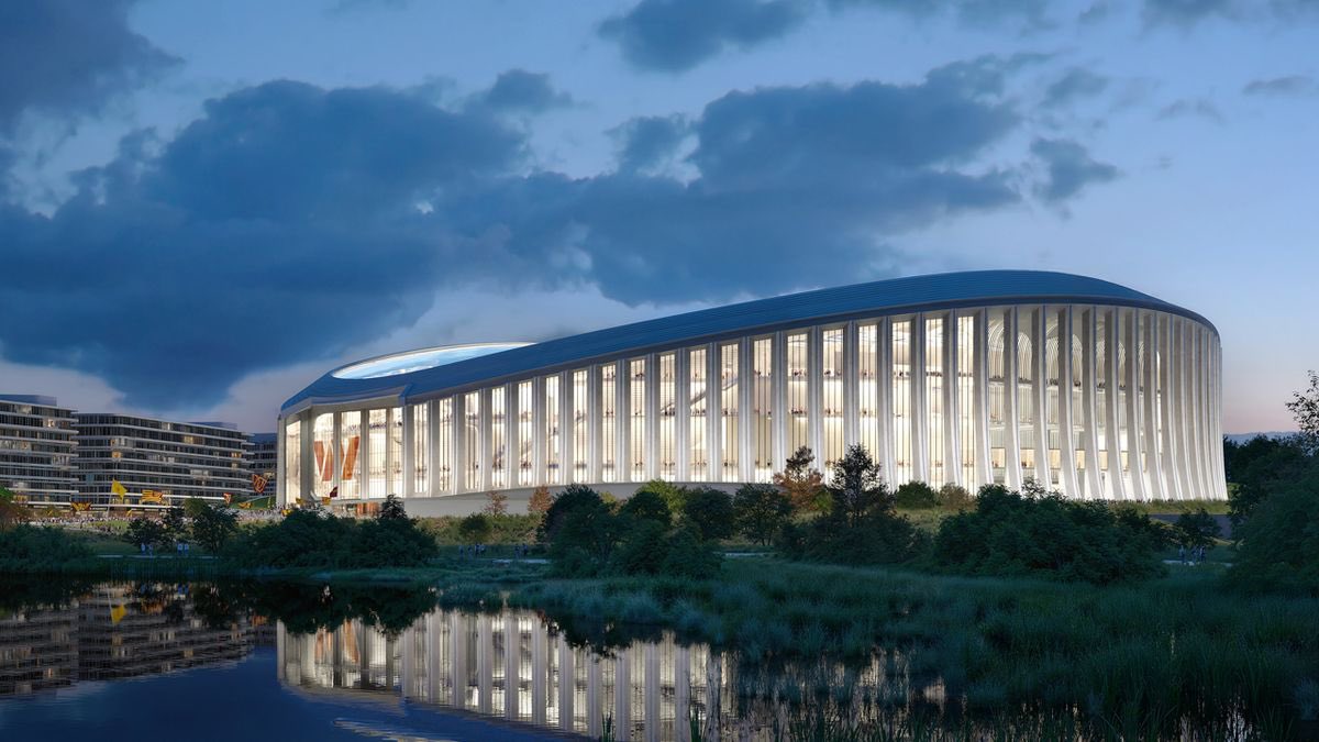 Breaking911's tweet image. The Washington Commanders unveiled renderings of a new state-of-the-art stadium planned for the RFK Stadium site, featuring a 65,000-seat capacity and a roof designed to make it a year-round venue for football, concerts, and other major events.