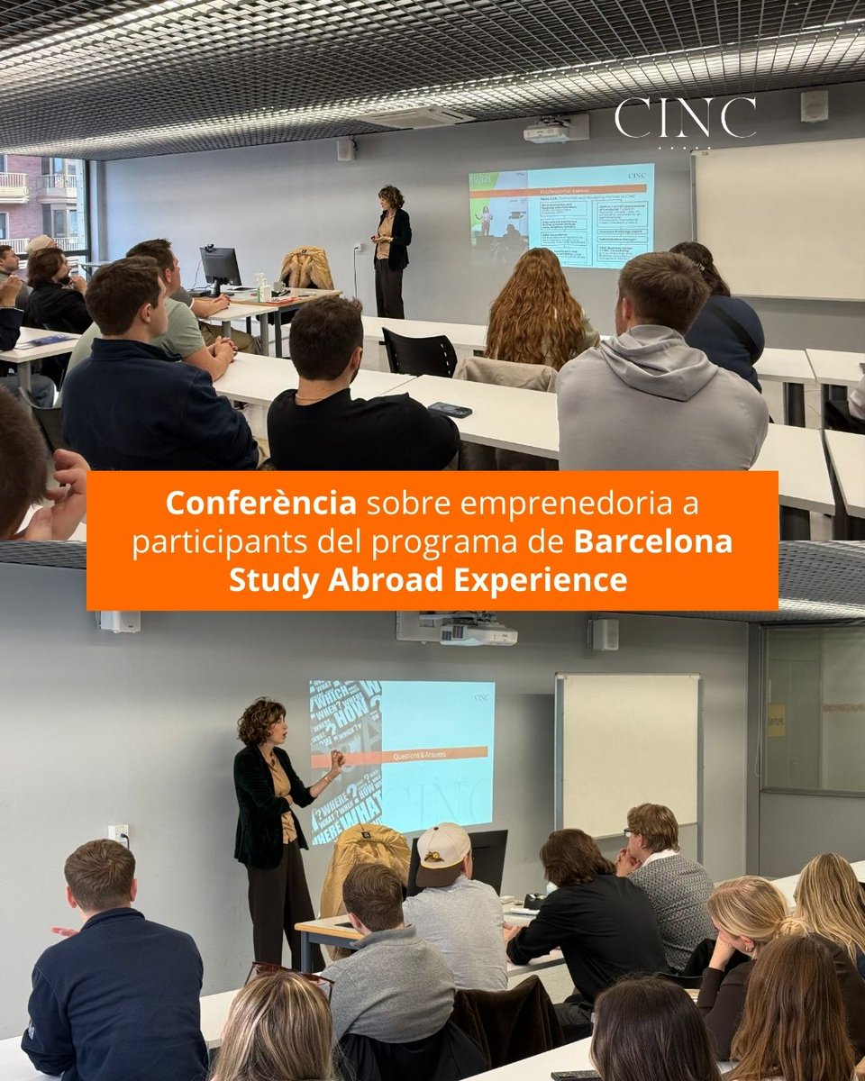 🎙️ Neus Coll, economista i sòcia directora del Grup CINC, ha fet una conferència davant dels joves participants de Barcelona Study Abroad Experience, un programa d’estades a Barcelona.
🚀 Emprenedoria, serveis i casos d’èxit per inspirar el talent que ve.
#GrupCINC #CINC