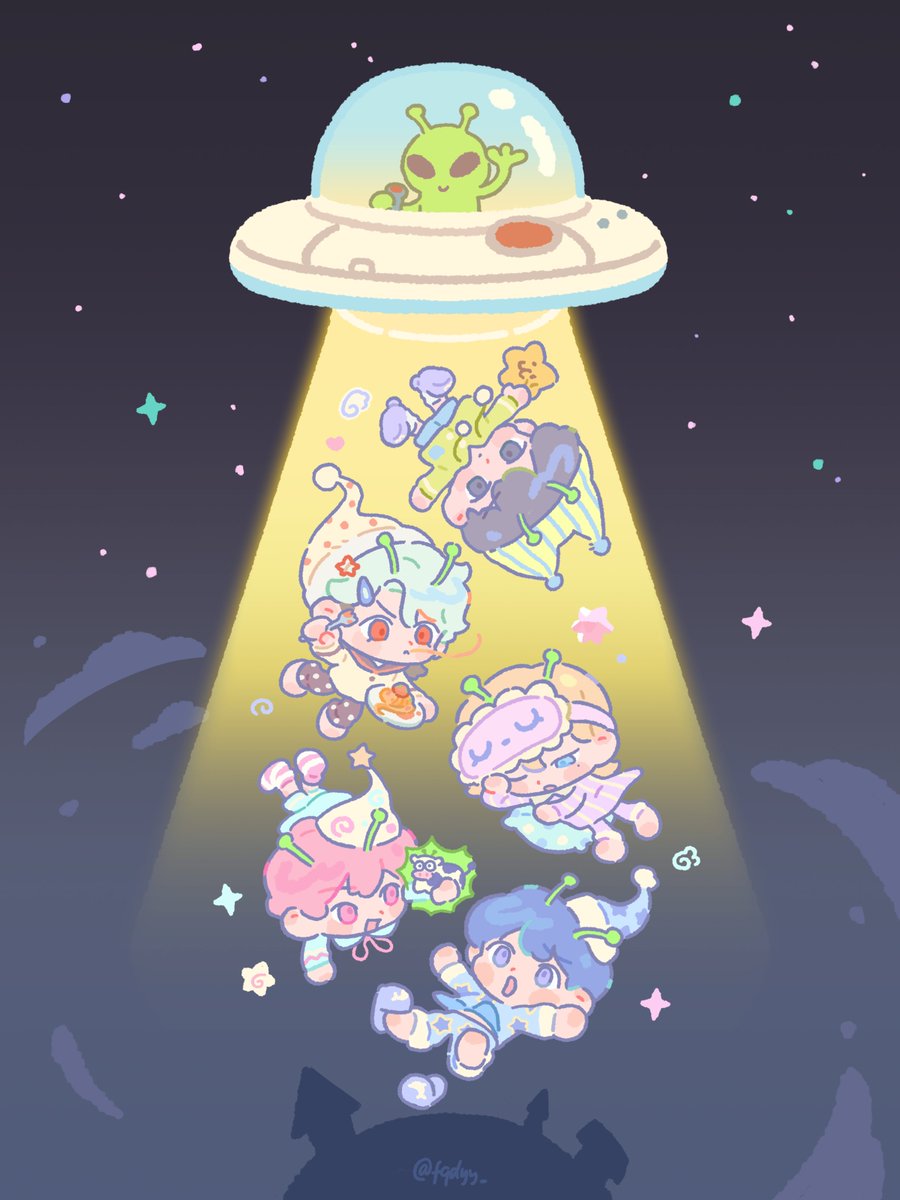 fqdyy_'s tweet image. 🛸Don't take the alien away😱