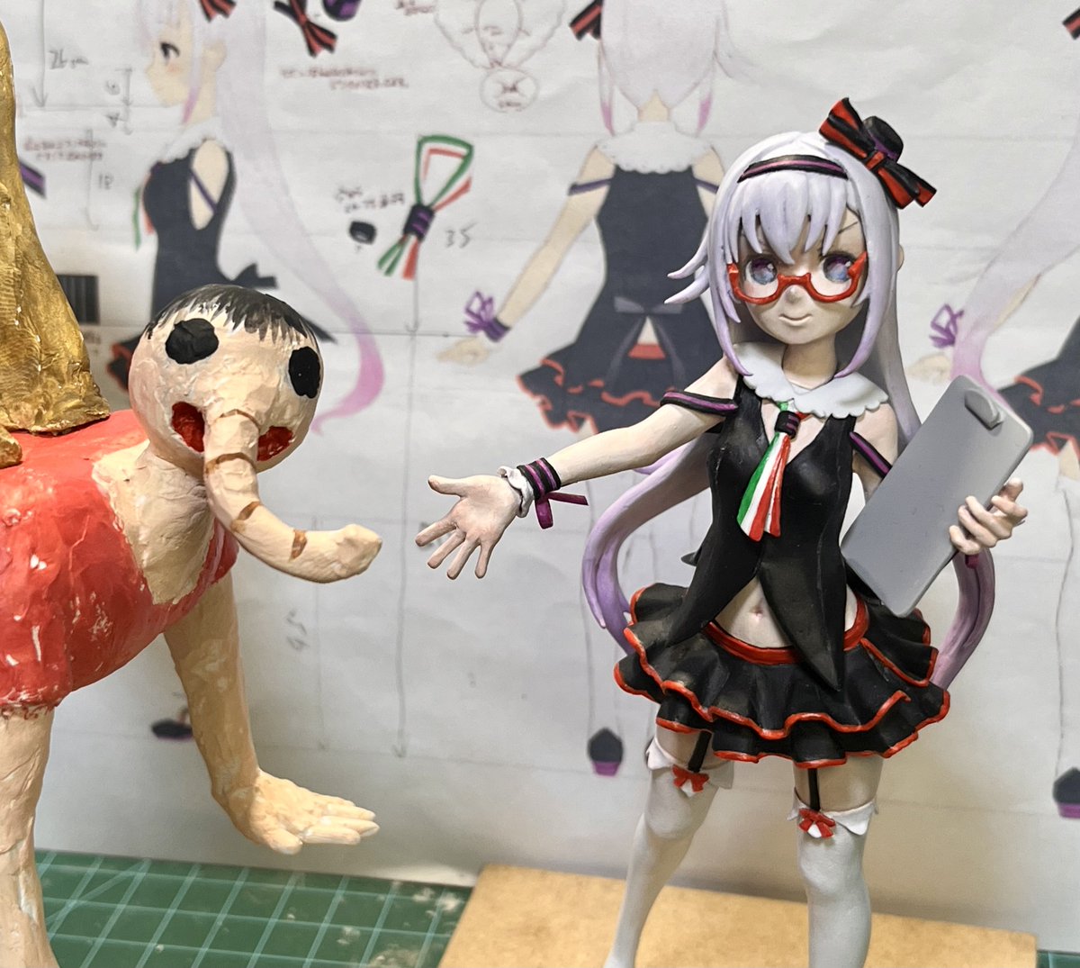 先日完成したピノ様
無事に事務局様から最終確認完了の連絡をいただけました。2月8日に開催されるワンダーフェスティバルにてMINAMOTO EX.さんのブースに展示予定です。
よろしくお願いします
 #MINAMOTO    ＃ピノの自由帳