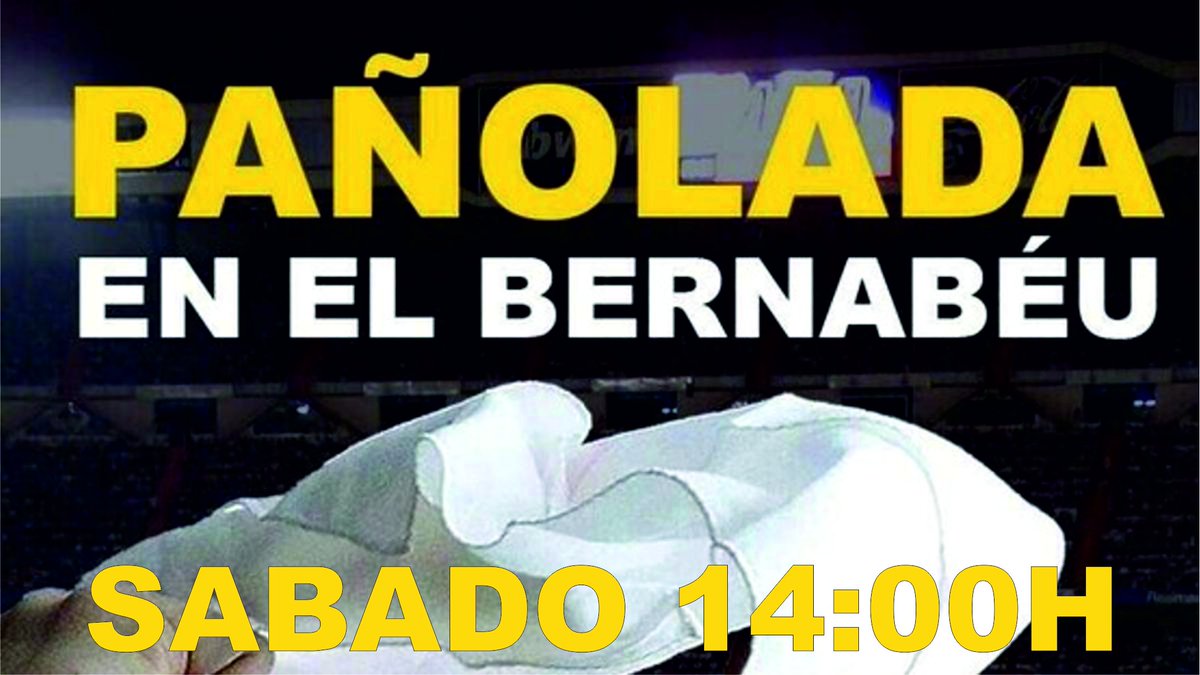 #FlorentinoDimision 
#PanoladaAlPalco 
Sábado 14:00h
Real Madrid-Levante