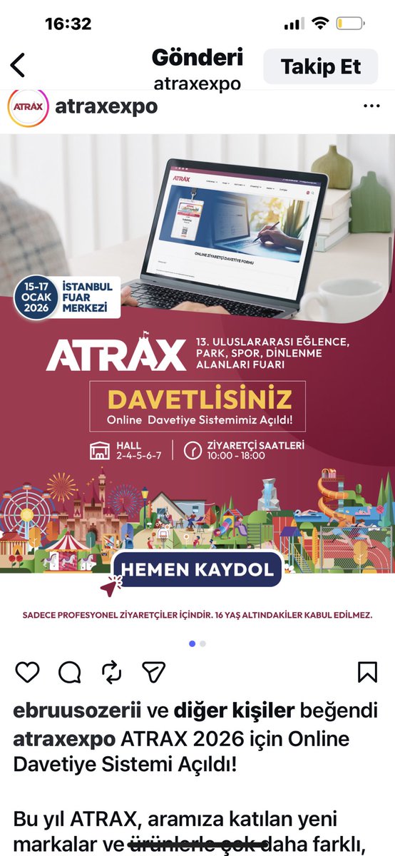 SERKANTUZUN's tweet photo. Online davetiye paylaşımlarındaki link açılmıyor.
WhatsApp’tan aldığım bilgiye göre bugün 14:00 itibarıyla davetiye kapatılmış, kapıdan 500 TL isteniyor.

O zaman bu paylaşımlar ya kaldırılmalı ya da saat bilgisi açıkça yazılmalı.
Ciddi yanlış yönlendirme söz konusu @ATRAXFUARI https://t.co/zYksoBUA2w