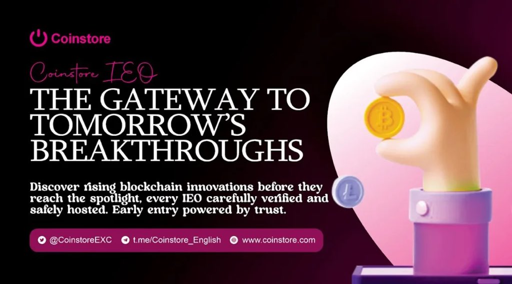 empress__29's tweet photo. In an open blockchain space, access is for everyone.
Coinstore Launchpad delivers this with Whitelist Subscription.
Get early access to select crypto launches worldwide.
Learn more: https://t.co/RUOfvK7ghk
#Coinstore #Whitelist #IEO @CoinstoreExc https://t.co/6nQ4BmC05v
